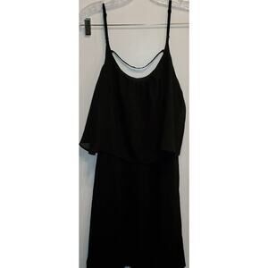 Charming Charlie Black Spaghetti Strap Midi Dress Size Small